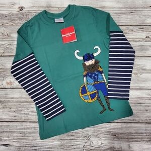 Hanna Andersson Viking Top Organic Cotton Long-Sleeve Top Size 8 (130 cm)